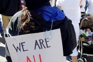 "we are all immigrants" sign image by Christopher Martin from Fotolia.com Sociological