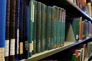 shelves of library books image by nextrecord from Fotolia.com When