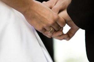 Jupiterimages/Photos.com/Getty Images Wedding ceremonies, although formal occasions, can be structured to provide a sense of the Spirit's presence.