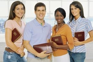 Stockbyte/Stockbyte/Getty Images Your teen's Sunday school class can choose more interactive activities than lectures and discussions.