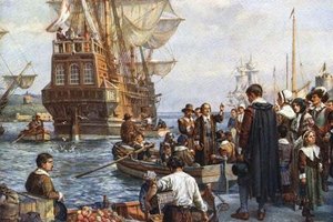 Photos.com/Photos.com/Getty Images The Puritans arrived in New England in the mid-17th century and brought with them radical views on religion.