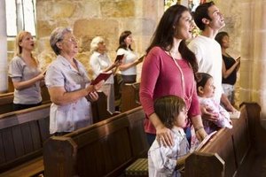 Jupiterimages/Polka Dot/Getty Images Involving the entire congregation ensures that all church members receive the message of a skit about black history.