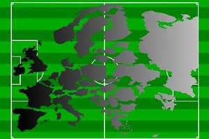 Manténte en la parte defensiva del campo de fútbol.