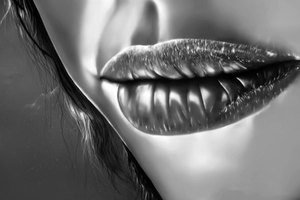 Granos en los labios.