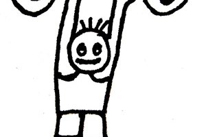 Los niños pueden aprender acerca de la estructura muscular y anatomía.