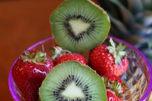 Frutas de colores brillantes