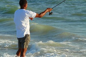 Pesca directamente desde la costa, en Alabama.