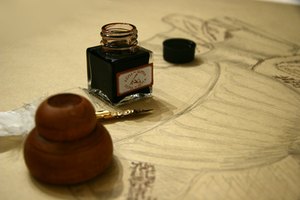 Recarga un tanque Mont Blanc con tinta de un frasco.