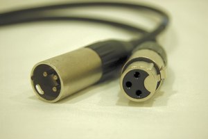 Un cable XLR.