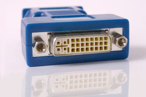 Conector DVI utilizado para conectar un monitor a la placa de video de una PC.