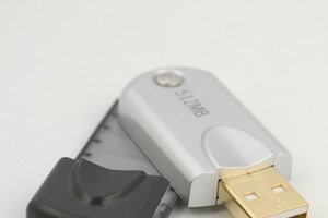 Las luces de una memoria flash que no se encienden indican que hay un problema de conexión.