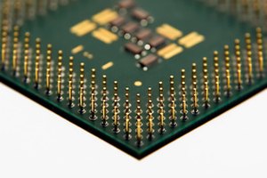 Un procesador de computadora o CPU.