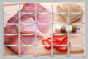 Alimentos no ácidos como la carne, el pan y el queso.