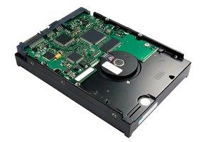 Una unidad de disco duro SATA de 3,5 pulgadas.