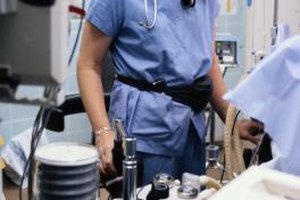 Keith Brofsky/Photodisc/Getty Images A prospective anesthesiologist may major in any field, but must complete an ample amount of science courses.