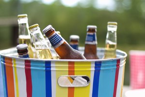 Balde con cervezas.