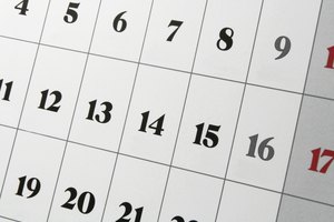 Calendario mensual.