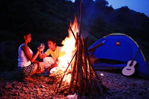 Campamentos en Stock Island.