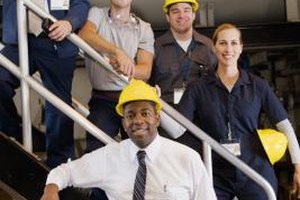 Thinkstock Images/Comstock/Getty Images Manufacturing leads work with production workers, engineers and quality professionals to maximize efficiency on the line.