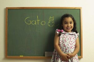 Creatas/Creatas/Getty Images When a child learns two languages in childhood, it usually takes a while for her to be equally fluent in both.