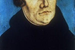 Photos.com/Photos.com/Getty Images Martin Luther's questioning of Catholic Church doctrines resulted in the Protestant-Catholic split in Christianity.