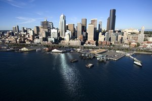 Pasea en bote por Lake Union.