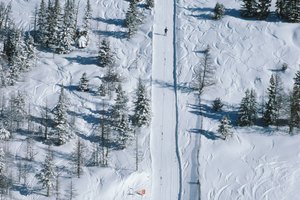 La diversión de invierno para niños comienza en