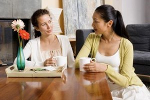 Jupiterimages/Creatas/Getty Images As you become familiar with your landlord, you might find common interests and strike up a friendship.