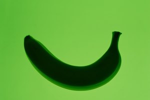 Las bananas verdes son altas en almidón y fibra.