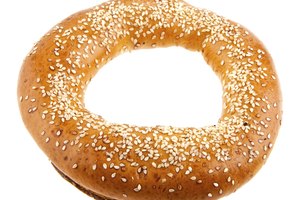 Bagel de grano entero.