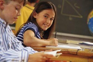 Comstock/Comstock/Getty Images Children can turn an unfamiliar calculation into a familiar one by applying the associative property.