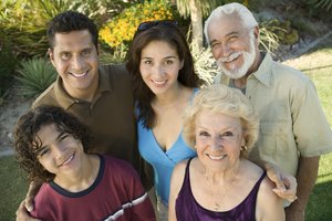 Un retrato de familia con los suegros.