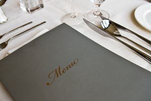 Crea un menú para un restaurante usando Microsoft Word.