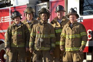Thinkstock Images/Comstock/Getty Images Prospective firefighters earn numerous certifications as part of their degree programs in fire academy training.
