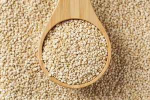 Semillas orgánicas de quinoa.