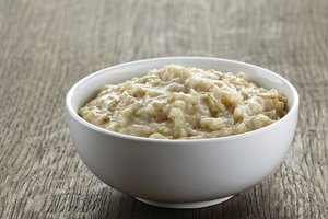 Un tazón de avena.