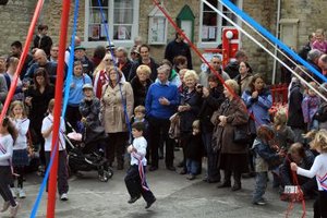 Matt Cardy/Getty Images News/Getty Images May Day dances around the maypole are a pagan tradition as popular in Elizabethan England as they are today.