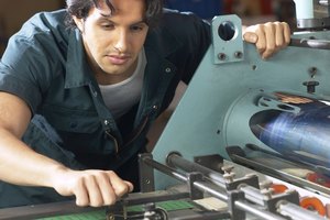 Man working with machinery