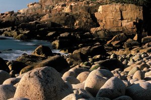 Las playas del parque nacional de Acadia son ricos en vidrio, aunque complicado, para ir de excursión.