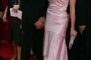 Kevin Winter/Getty Images Entertainment/Getty Images Nicollette Sheridan wears a metallic dusty-rose dress to the 57th Annual Emmy Awards in Los Angeles.