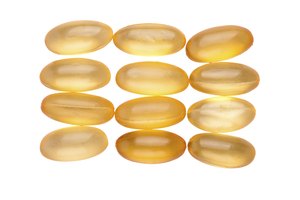 Cápsulas de aceite de ricino.