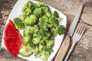 Brócoli al vapor.