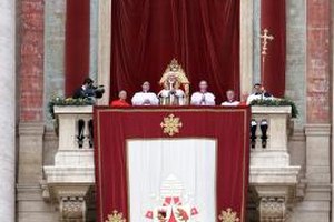Franco Origlia/Getty Images News/Getty Images Pope Benedict XVI, the 265th Pope in the Church's history, delivers a Christmas message to Catholics in 2012.