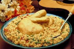 Pollo y arroz integral.