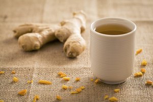 El jengibre se puede tomar en té.
