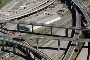 Photos.com/Photos.com/Getty Images Civil engineers use mathematics, physics and engineering principles to design transportation infrastructure.