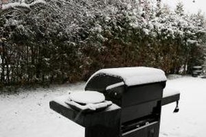 Jupiterimages/Photos.com/Getty Images If inclement weather puts a damper on your outdoor grilling, move inside and try a cast-iron grill pan.