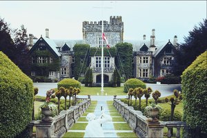 Castillo Hatley en Hatley Park, Victoria, Columbia Británica.
