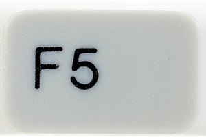 La tecla de función F5 es utilizada como un acceso directo por varios programas.