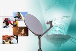 Antenas satelitales de diferentes tamaños reciben distintos tipos de señales FTA.